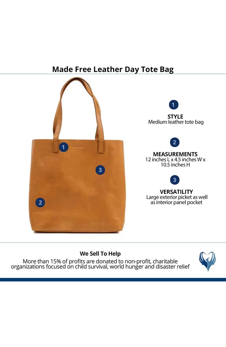 Made Free Leather Day Tote Bag, Alternate, color,