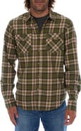 PX Plaid Flannel Long Sleeve Button-Up Shirt