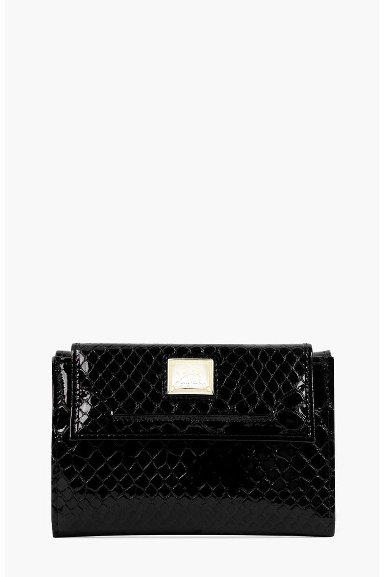 Gallop Patent Leather Wallet 205, Main, color, Black