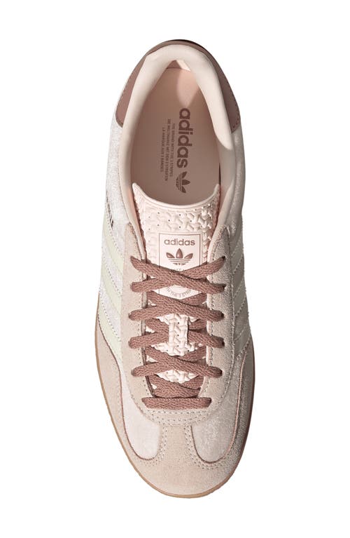 Shop Adidas Originals Adidas Gazelle Indoor Sneaker In Wonder Quartz/warm Clay/gum