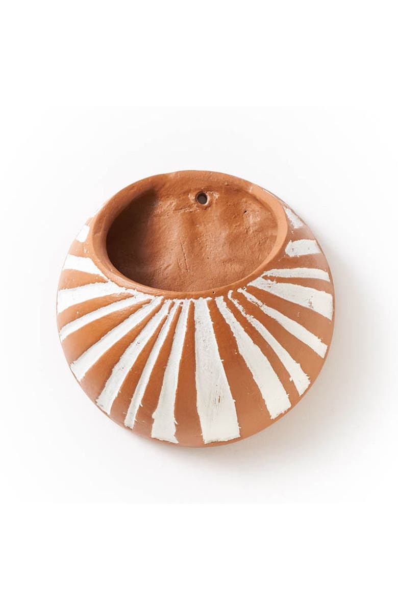 Matr Boomie Vasanta Moon Hanging Wall Planter, Main, color, Brown