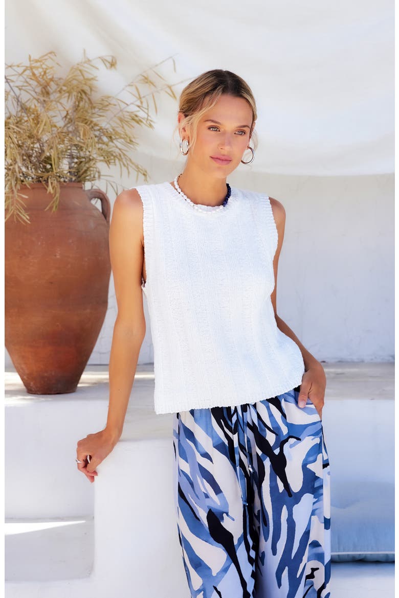 Zaydee Cotton Rib Tank, Alternate, color, OFF WHITE