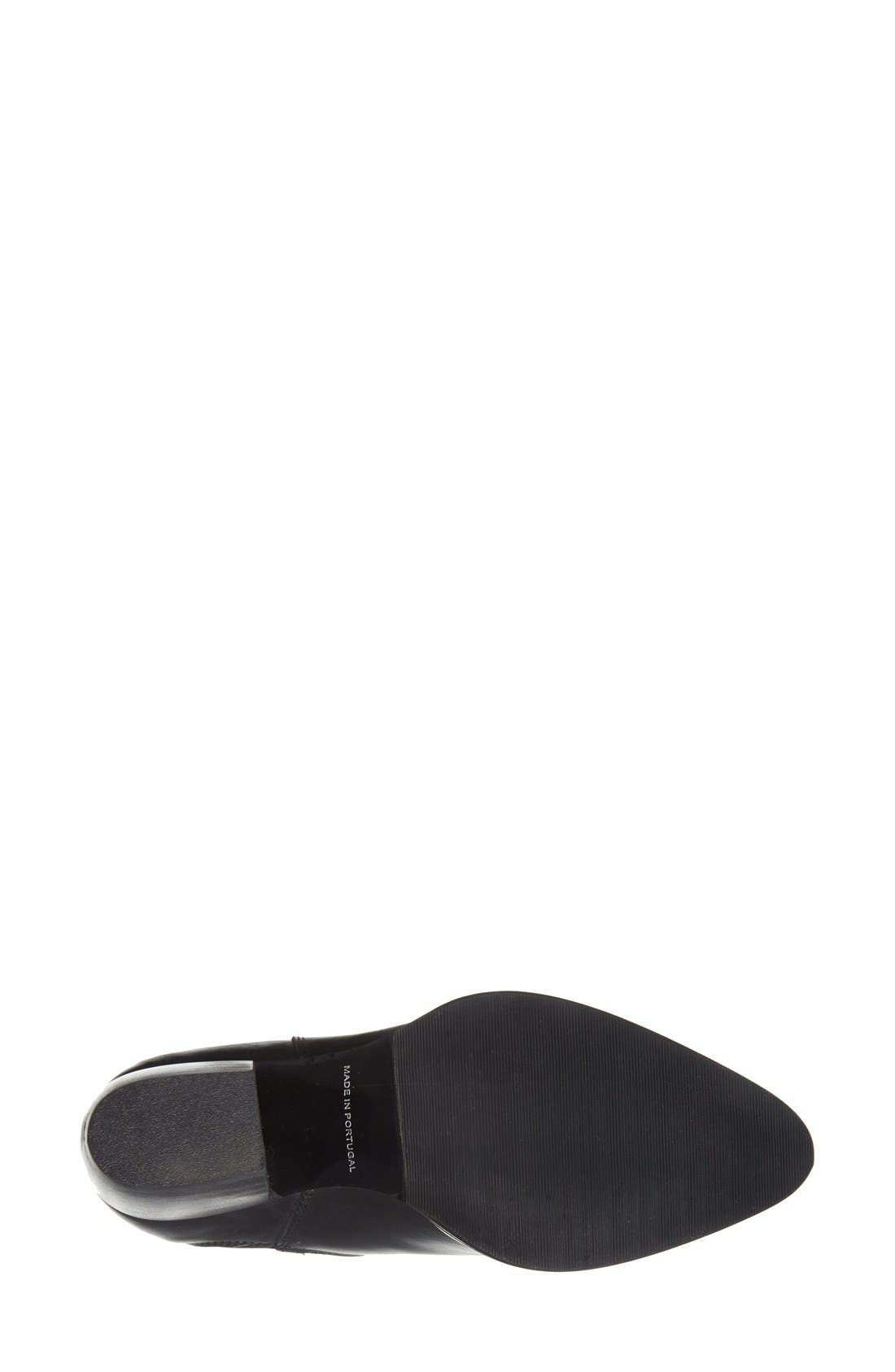 Topshop 'Margot' Leather Ankle Bootie, Alternate, color, 