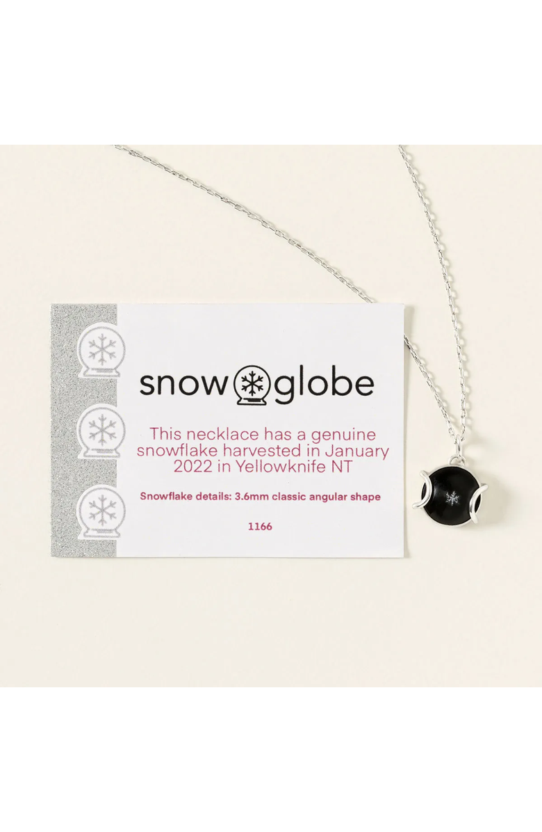 Uncommon Goods Real Snowflake Forever Necklace by Snowglobe Jewelry, Alternate, color, Silver