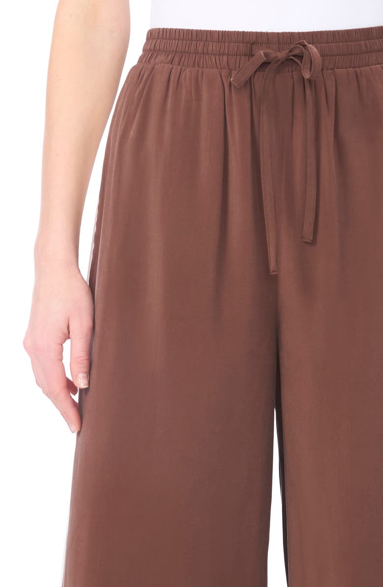 Parker Wide Leg Drawstring Pants, Alternate, color, Shaved Chocolate