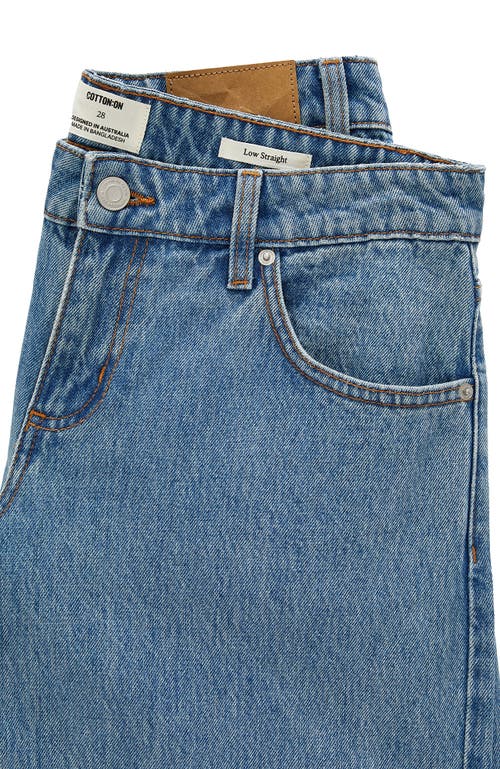 Cotton On Low Rise Straight Jean In Blue