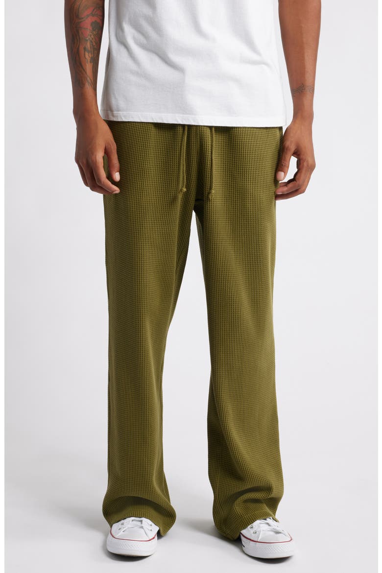 Core Cotton Thermal Sweatpants, Main, color, VINTAGE OLIVE