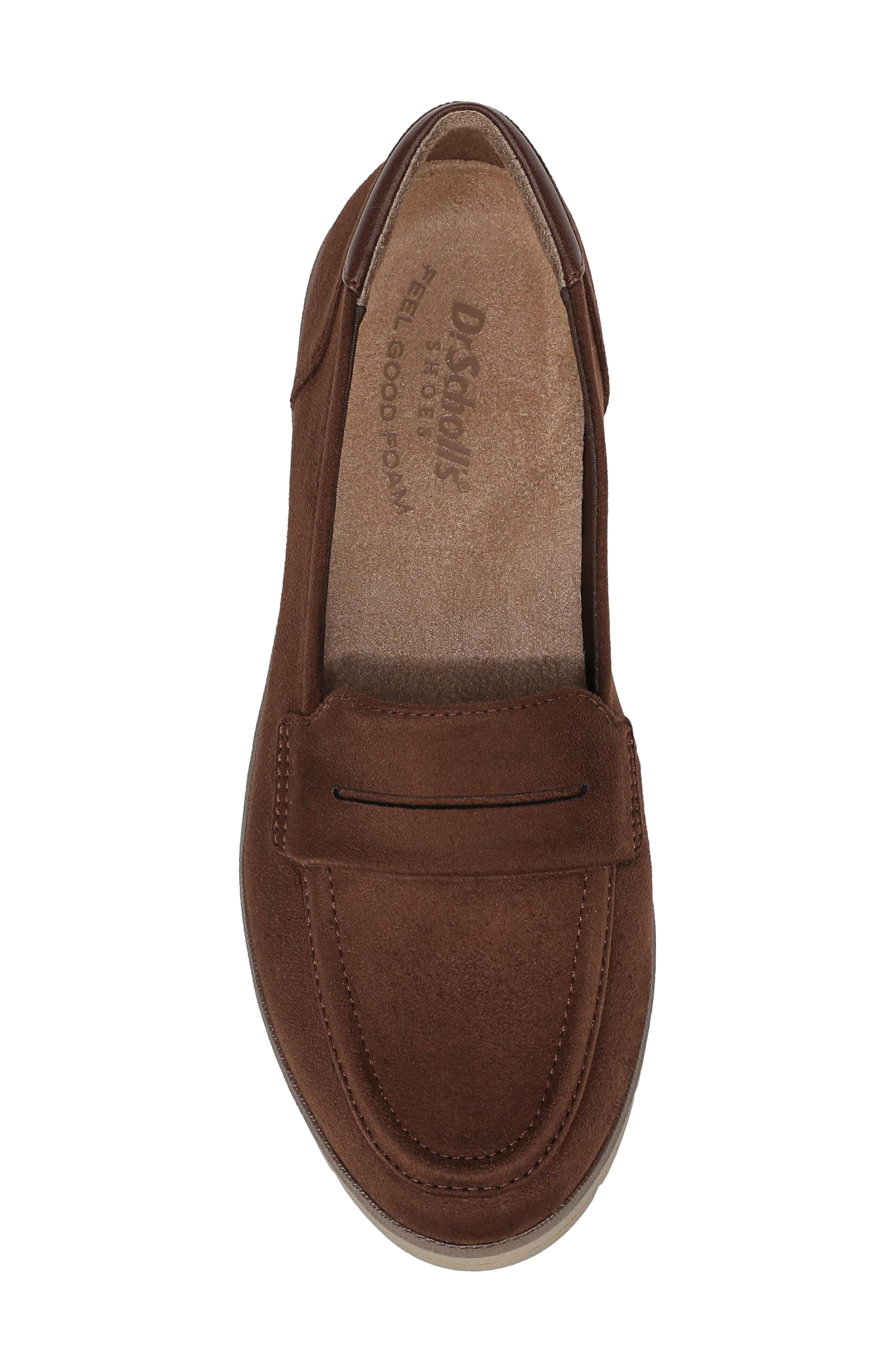 Nice Day Penny Loafer, Alternate, color, WALNUT BROWN MICROSUEDE