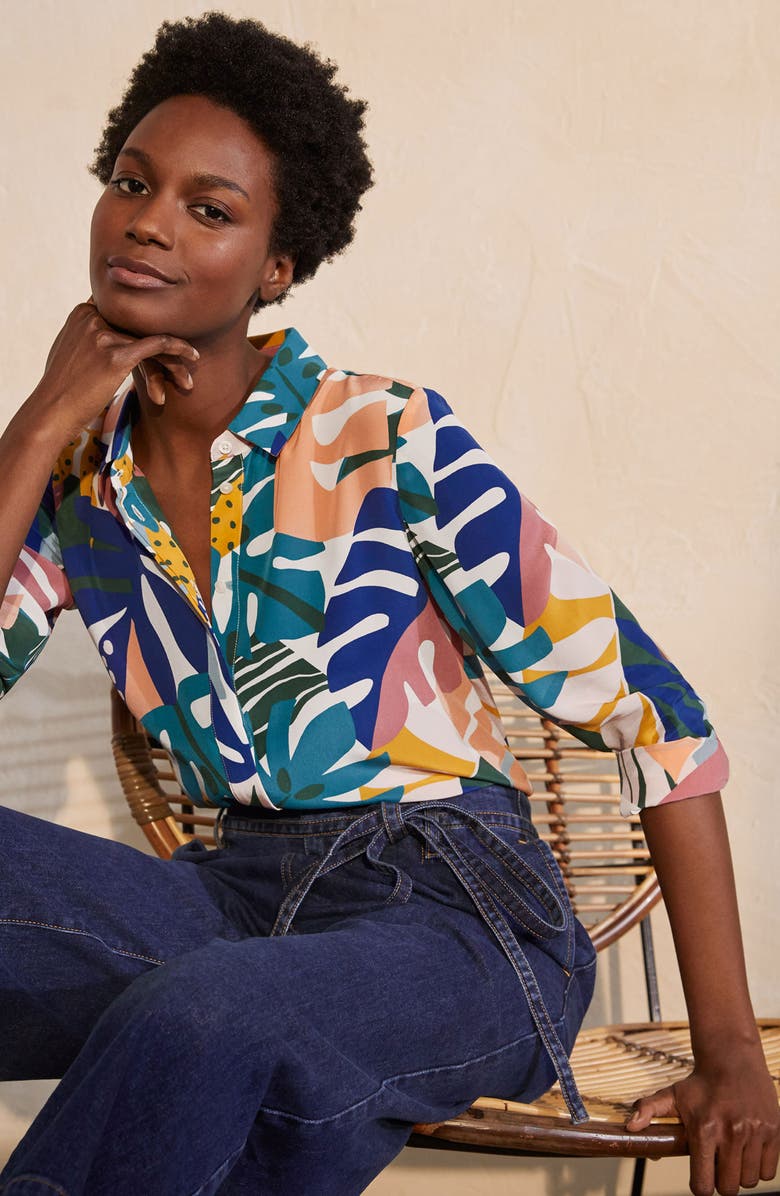 Boden The Silk Shirt, Alternate, color,