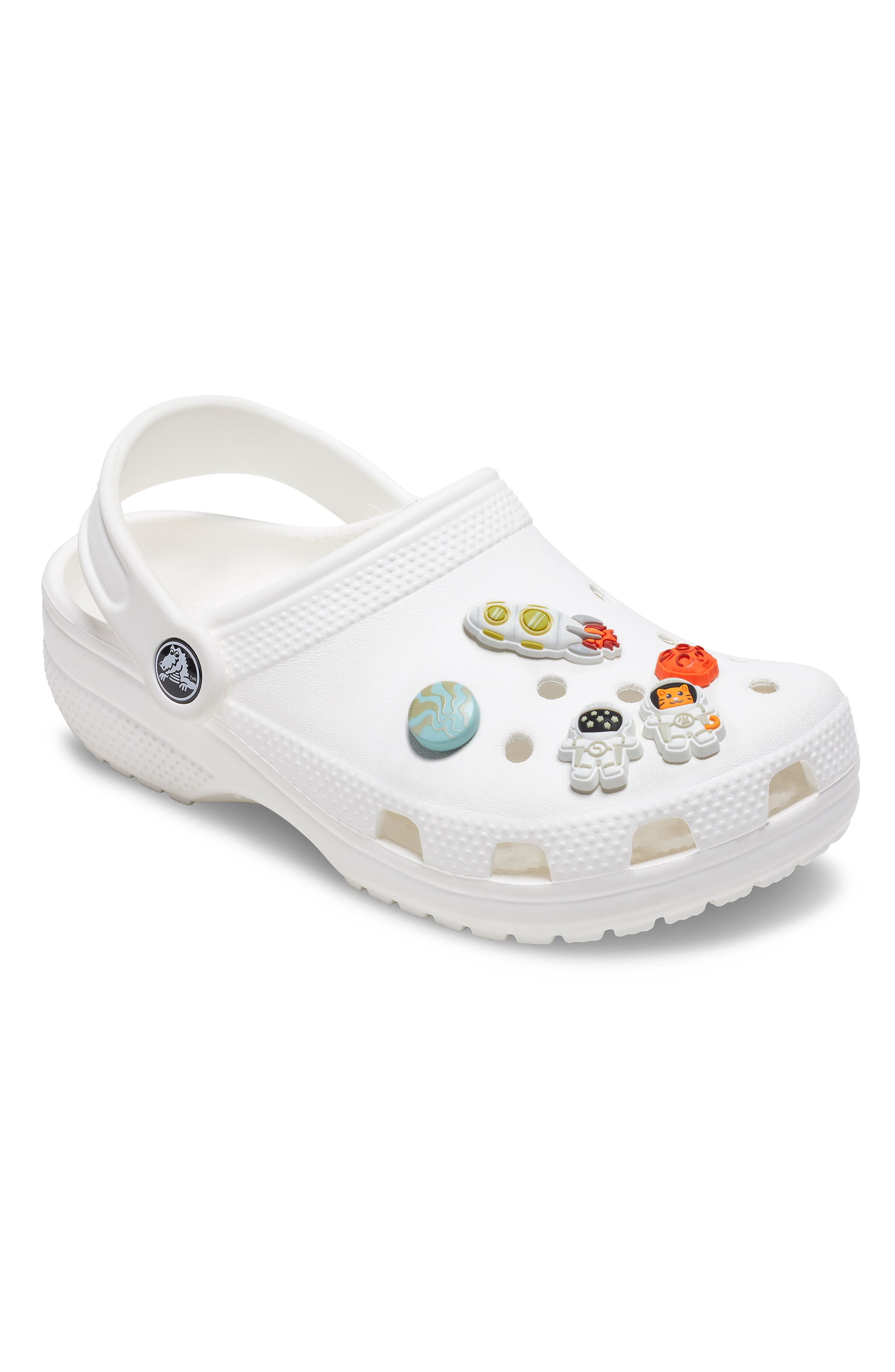 Astronaut 5-Pack Jibbitz Shoe Charms, Alternate, color, WHITE
