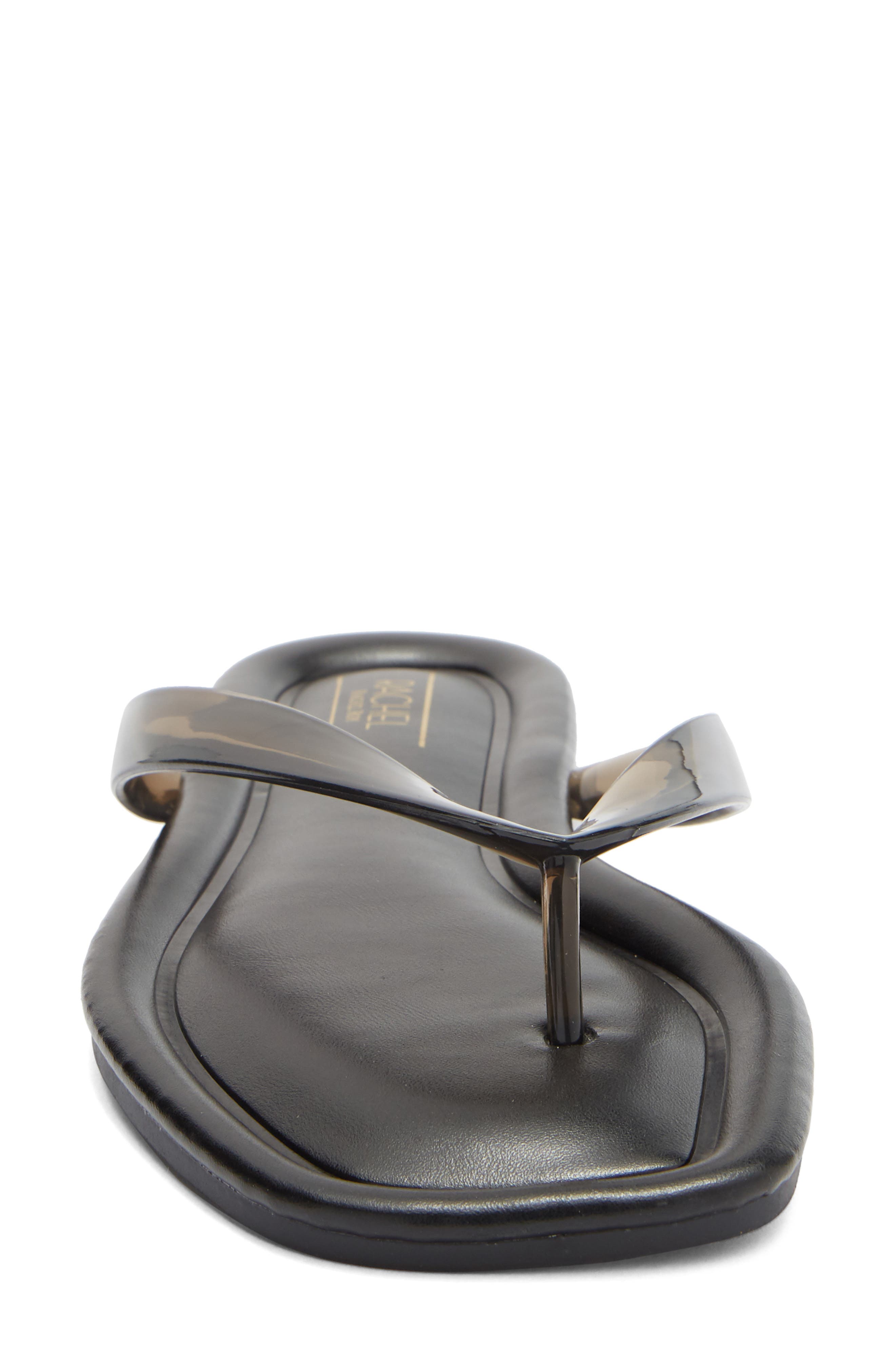 RACHEL Rachel Roy Montauk Flip Flop, Alternate, color, Black Clear