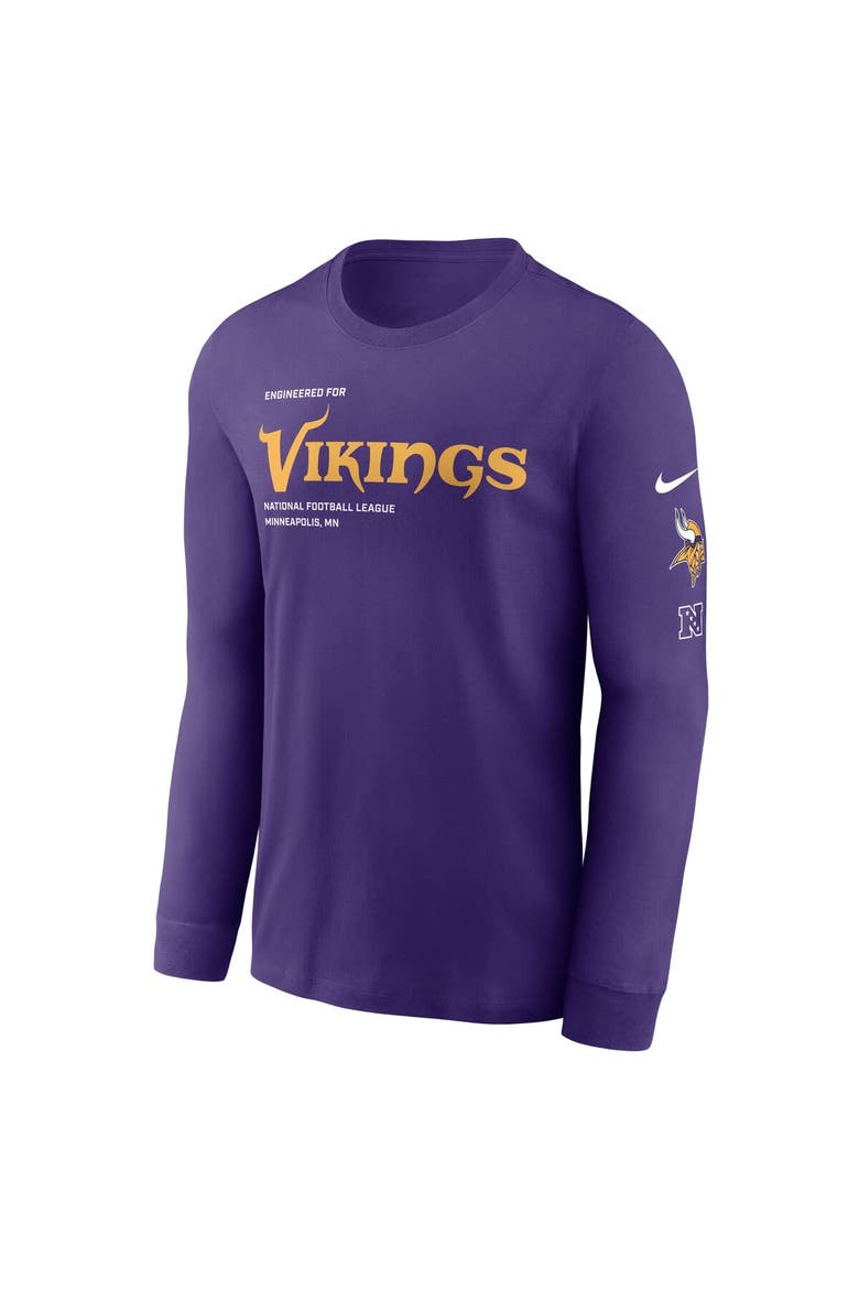 Men's Nike Purple Minnesota Vikings Play to Win Essential Long Sleeve T-Shirt, Alternate, color, Purple