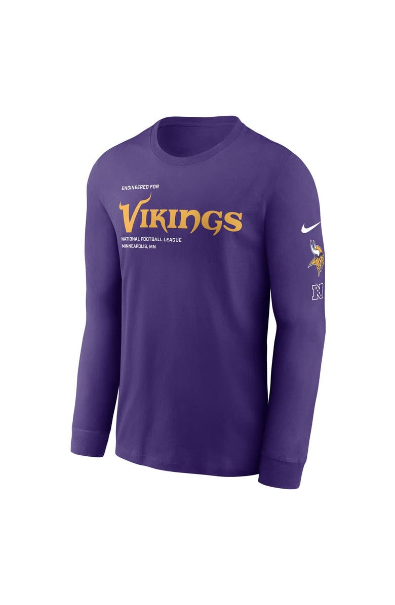 Nike Men's Nike Purple Minnesota Vikings Play to Win Essential Long Sleeve T-Shirt, Alternate, color, Purple