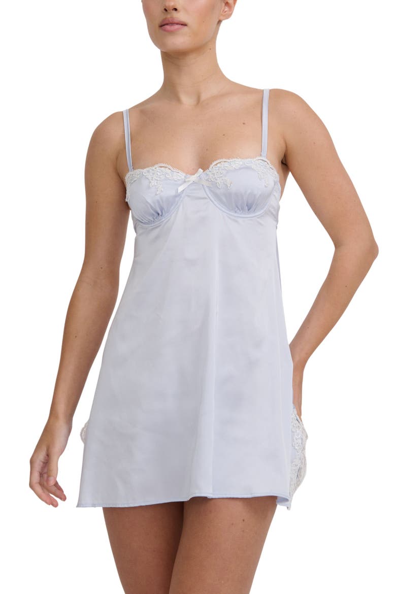 Cinderella Underwire Lace Trim Slip, Main, color, CINDERELLA