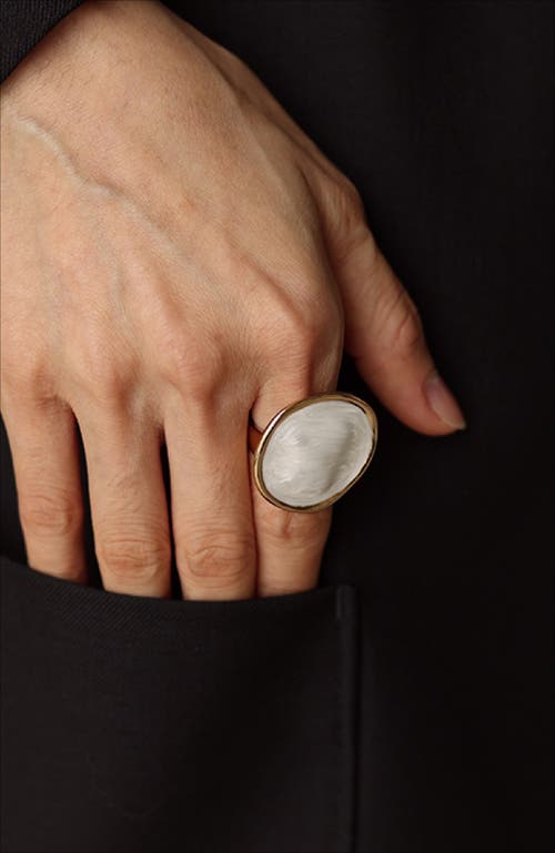 Retro Chic Ripple Ring