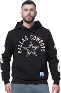 STARTER Men's Starter Black Dallas Cowboys Handoff Fleece Hoodie Sweatshirt