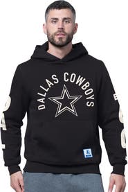 STARTER Men's Starter Black Dallas Cowboys Handoff Fleece Hoodie Sweatshirt