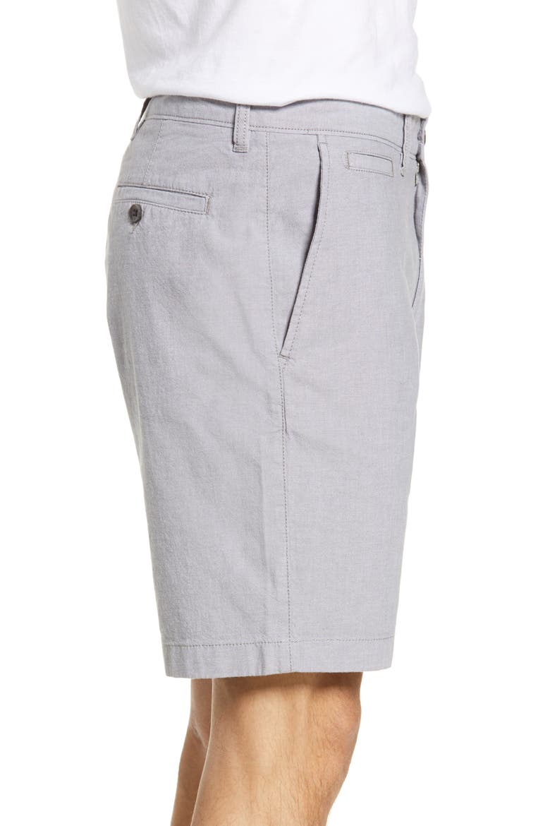 Ballard Slim Fit Stretch Chambray Shorts, Alternate, color, NAVY IRIS