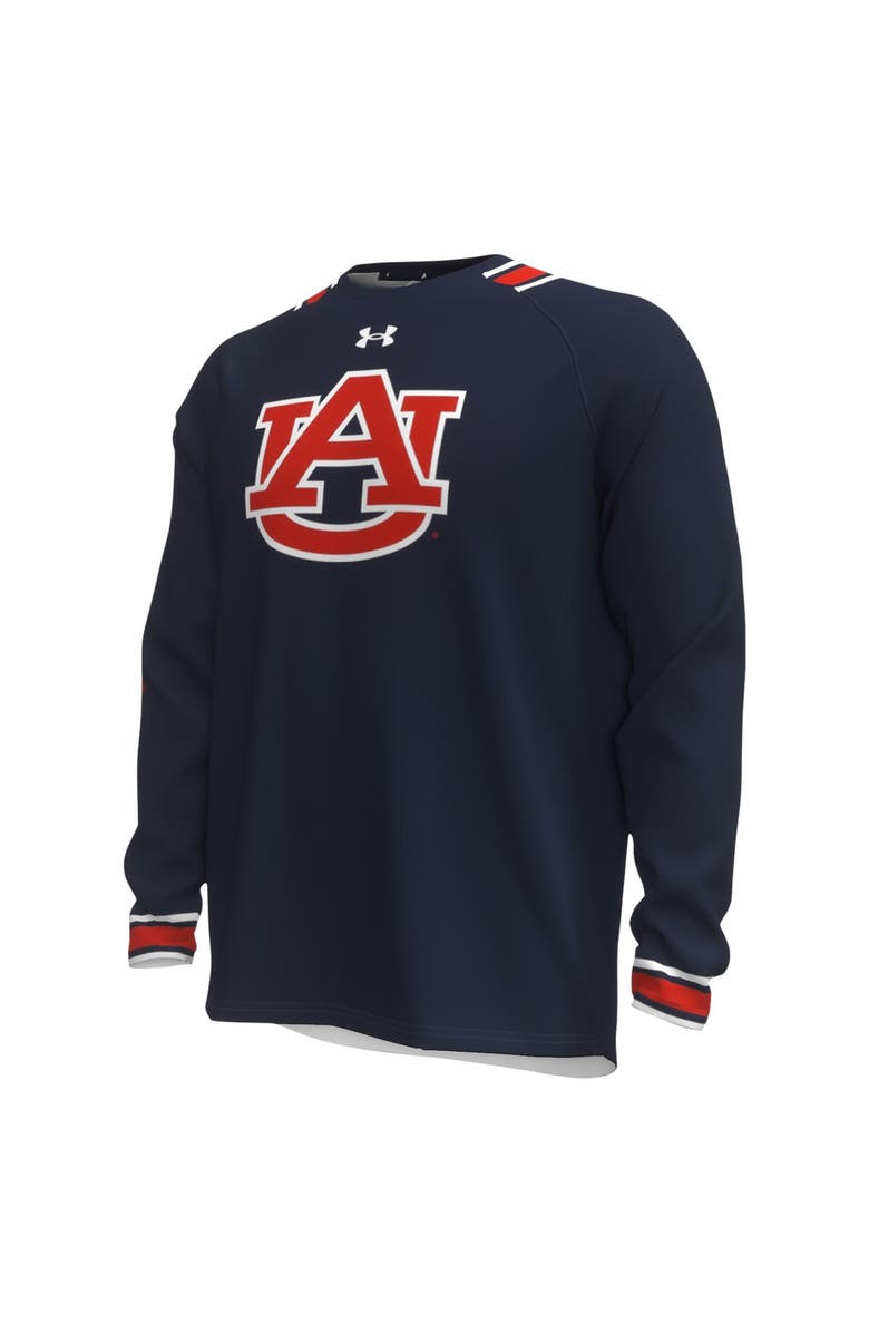 Under Armour Men's Under Armour Navy Auburn Tigers Shooter Raglan Long Sleeve T-Shirt, Alternate, color, Navy