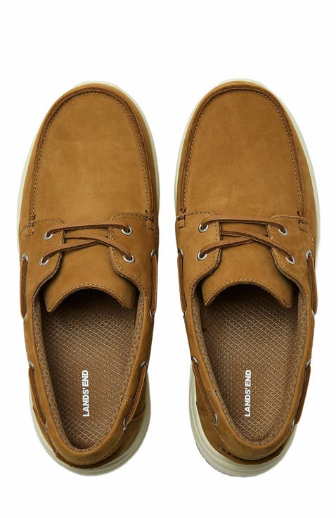 Comfort Leather Slip On Boat Shoes