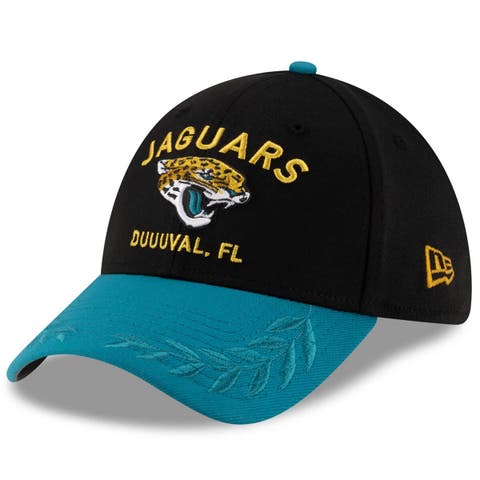 Men's New Era  Black/Teal Jacksonville Jaguars 2025 NFL Draft 39THIRTY Flex Hat