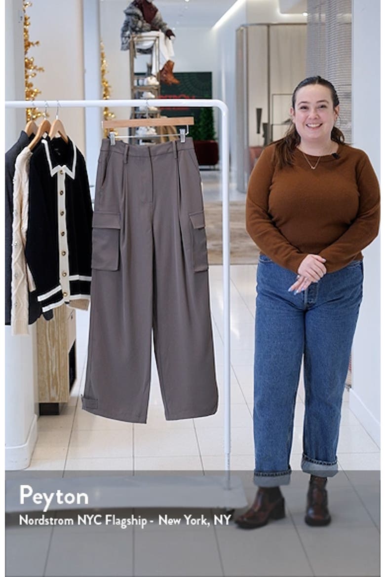 Wide Leg Cargo Pants video