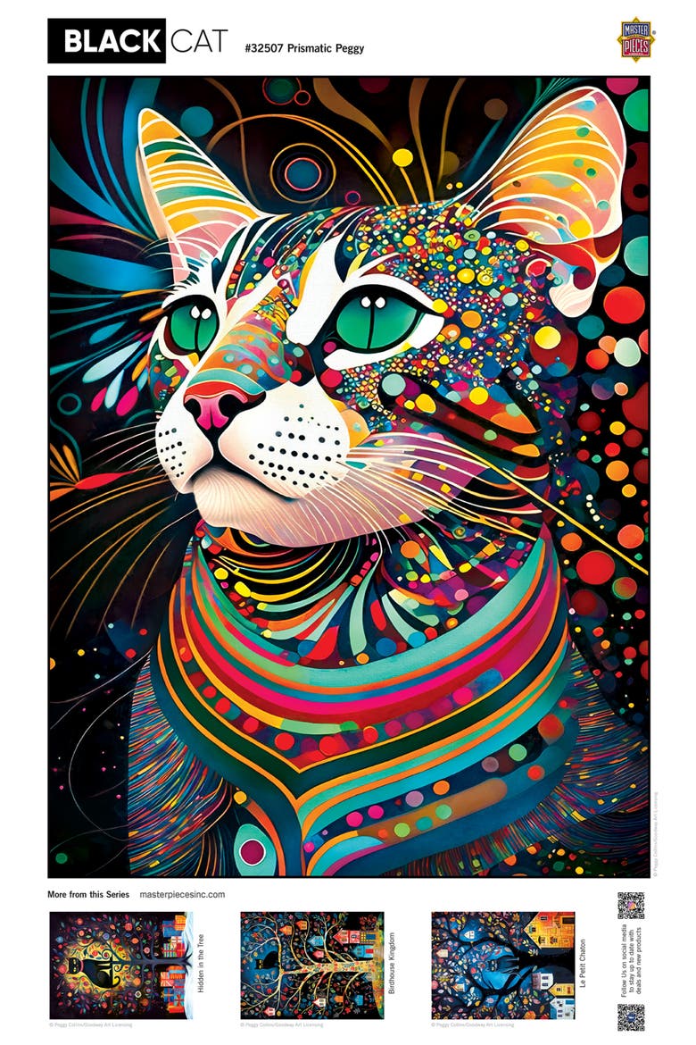 Prismatic Peggy 300 Piece Jigsaw Puzzle, Alternate, color, Multicolor