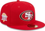 New Era Men's New Era Scarlet San Francisco 49ers  Main Patch 59FIFTY Fitted Hat