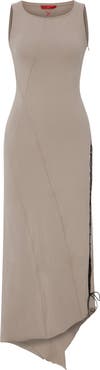 PCFG Cotton Long Dress With Slit Detail