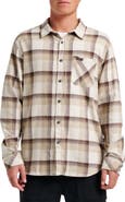 Quiksilver Penmar Check Cotton Flannel Button-Up Shirt