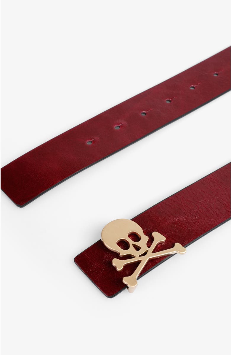 Scalpers Basicninon Belt, Alternate, color, Burgundy