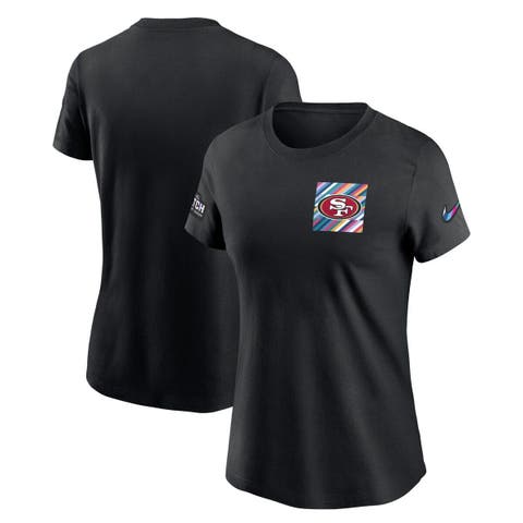 Women's Nike  Black San Francisco 49ers 2023 NFL Crucial Catch Sideline Tri-Blend T-Shirt