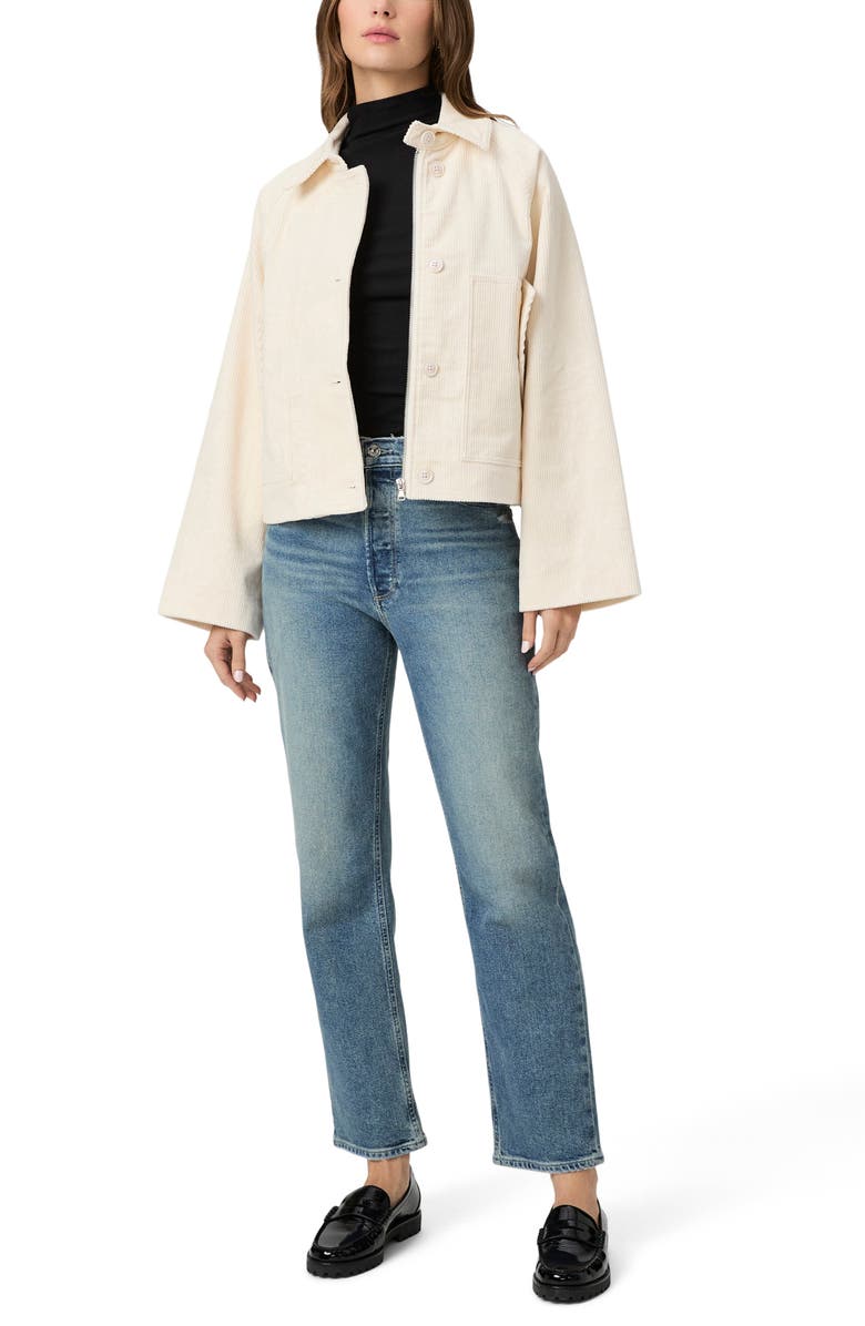 PAIGE Tylee Corduroy Shirt Jacket, Alternate, color, Ivory