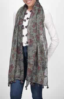 Vismaya Leopard Print Woven Scarf