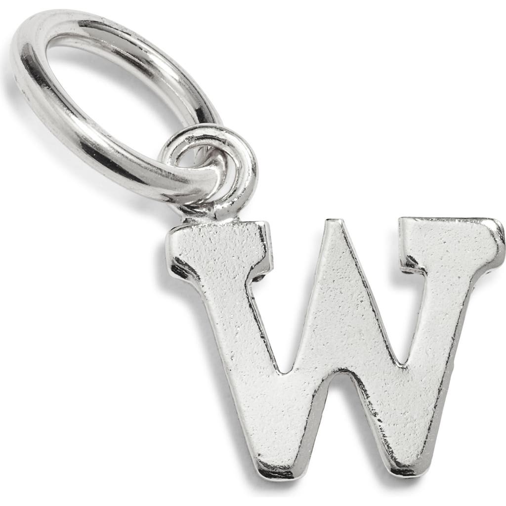 Nashelle Initial Charm In Sterling Silver - W