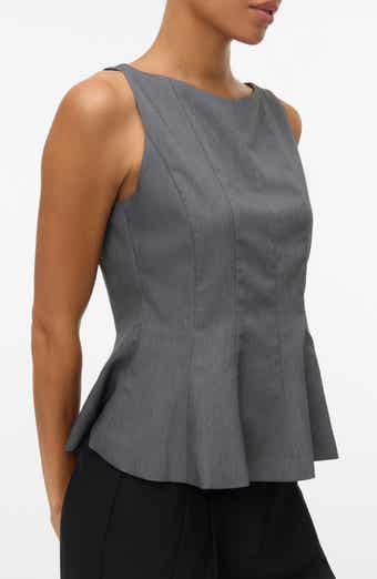 VERO MODA Kimberly Sleeveless Peplum Top