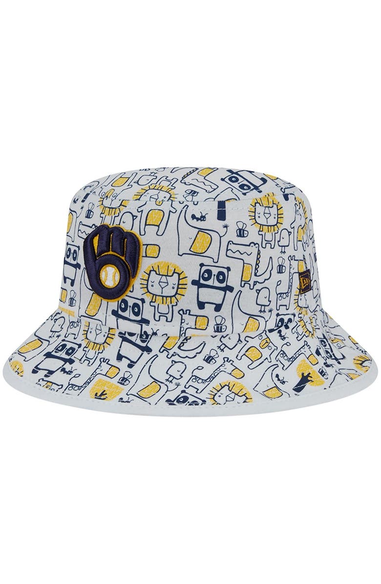 New Era Toddler New Era Milwaukee Brewers Zoo Bucket Hat, Main, color, 