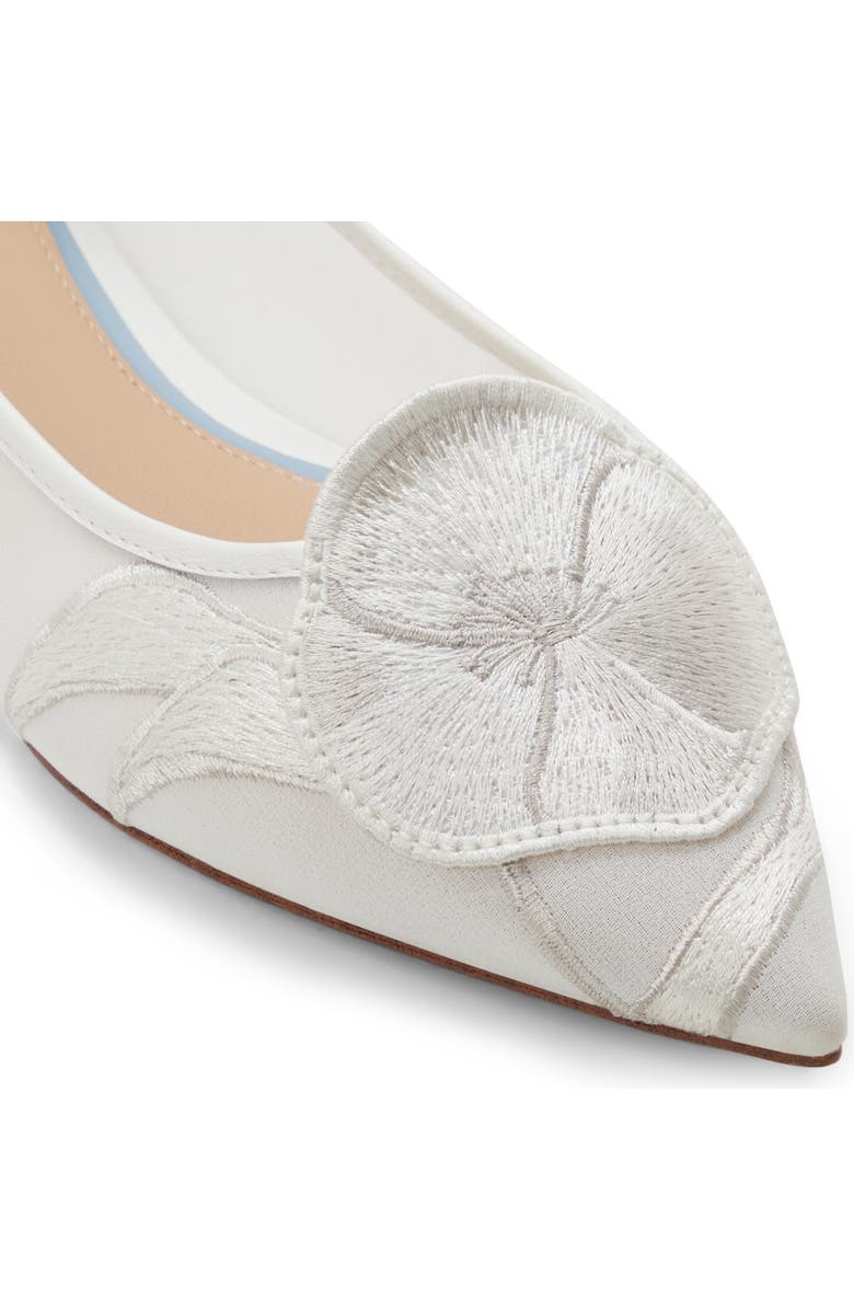 Ted Baker Ella Mae Pointed Toe Flat, Alternate, color, White