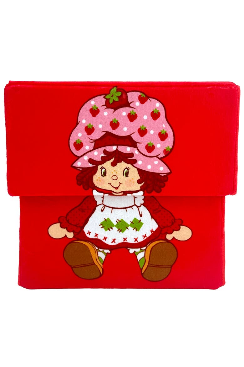 12 Inch Storage Box, Fabric Bin with Lid, Main, color, Red