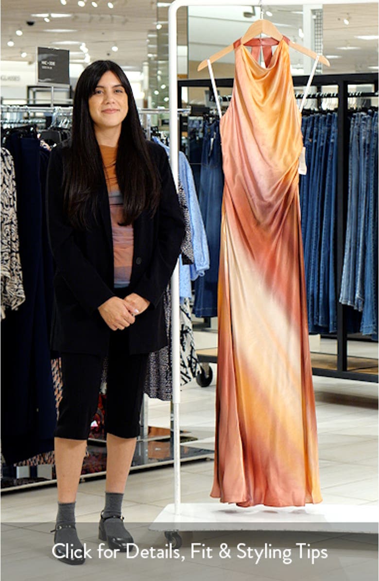 Ever New Andie Satin Open Back Maxi Dress | Nordstrom
