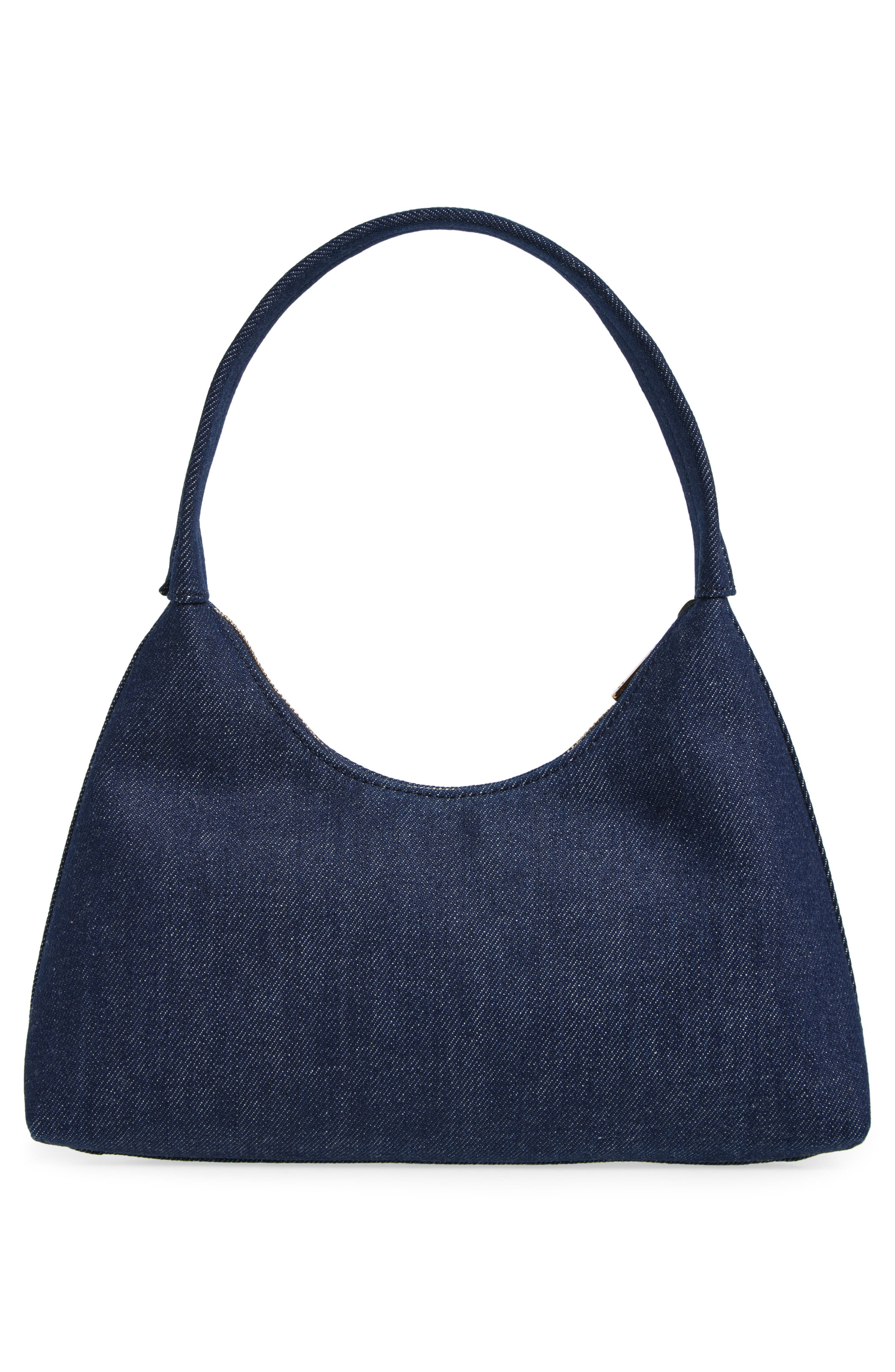 Mini Candy Denim Hobo Bag, Alternate, color, DARK BLUE