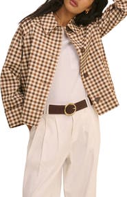 Nobody's Child Oyanti Cotton Gingham Swing Jacket