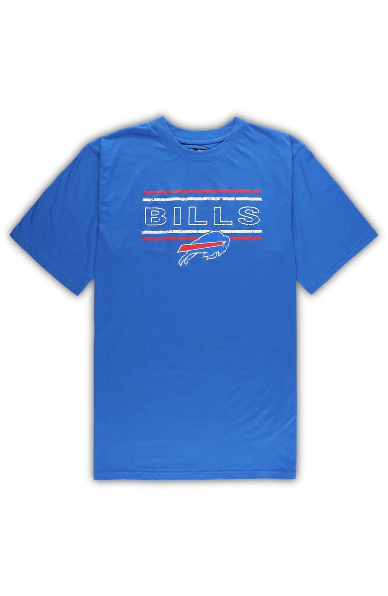 CONCEPTS SPORT Men's Concepts Sport Royal/Red Buffalo Bills Big & Tall Flannel Sleep Set, Alternate, color, 