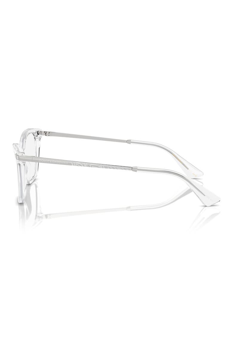 56mm Rectangular Optical Glasses, Alternate, color, CRYSTAL