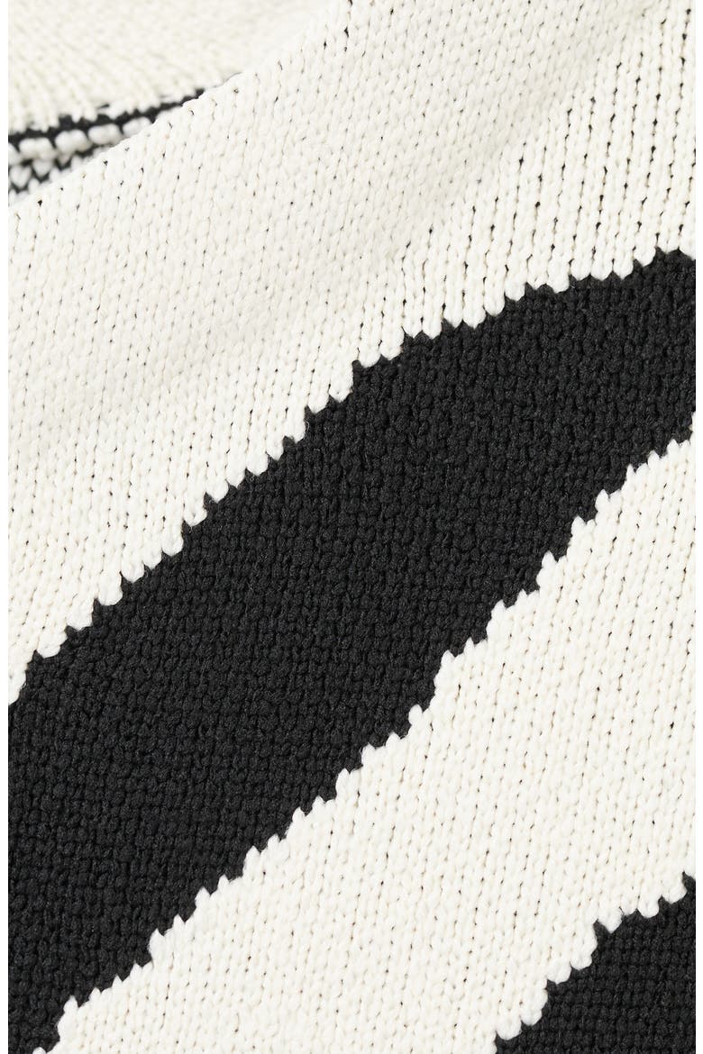 Zebra Print Sweater, Alternate, color, BLACK