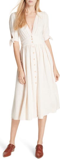 midi draped dress Lapointe Cinder Satin Drape Neck Sleeveless Midi Dress