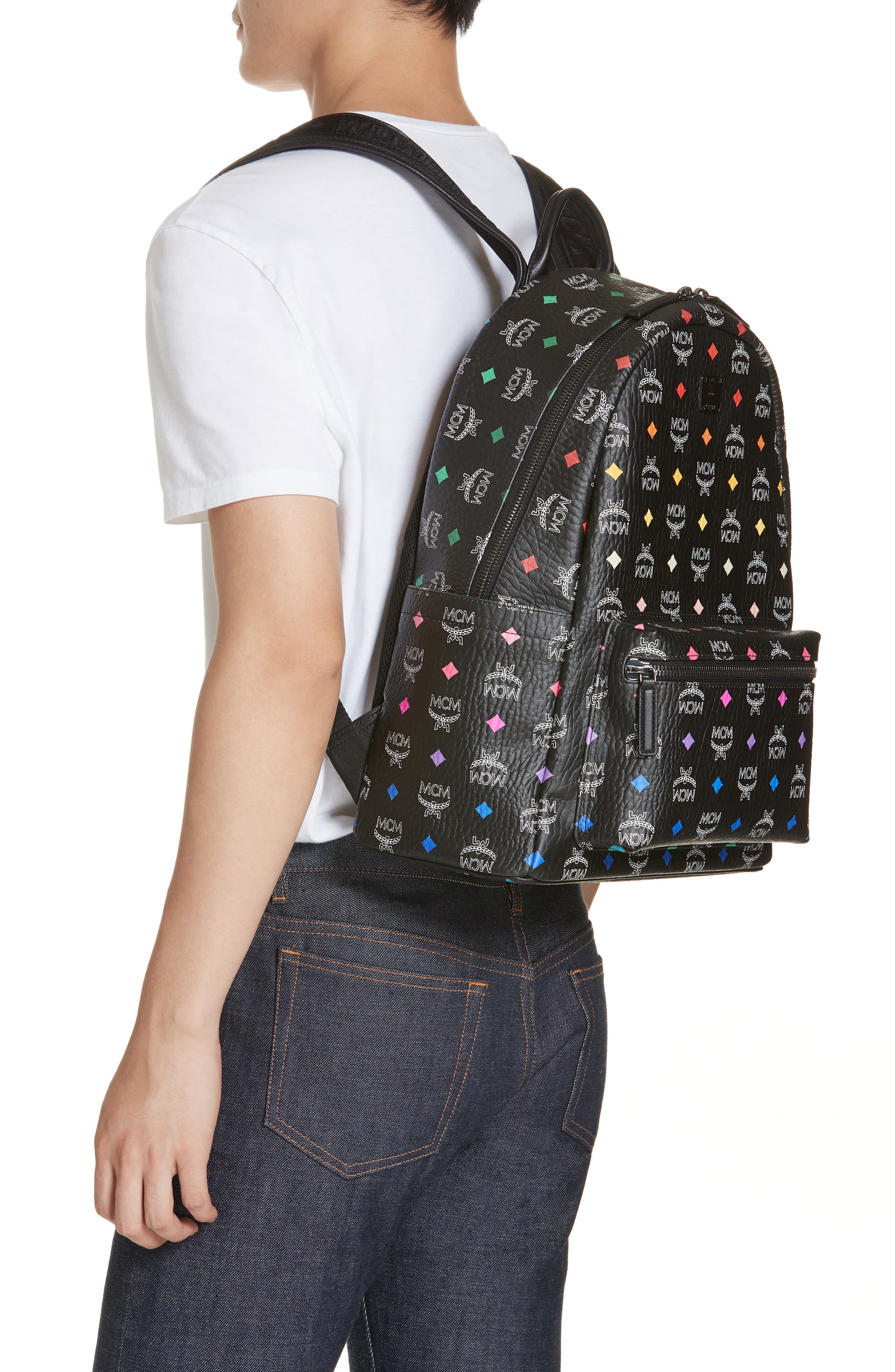 MCM Stark Spectrum Visetos Backpack, Alternate, color, 