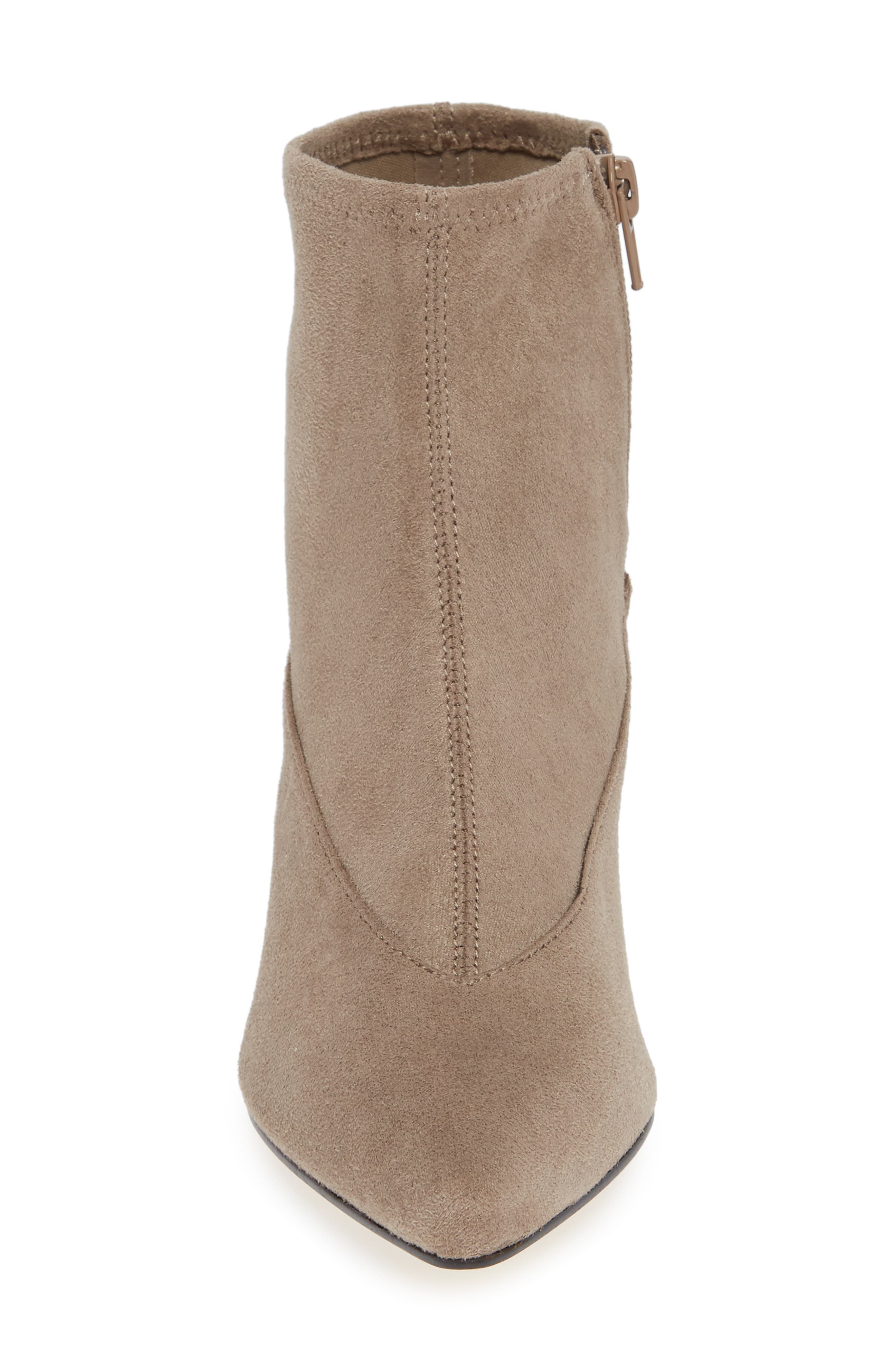 Stephanie II Stretch Bootie, Alternate, color, STONE FAUX SUEDE