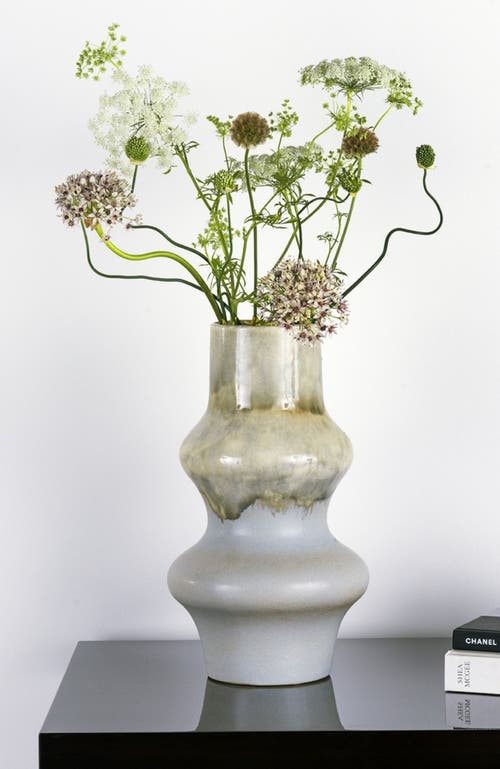 Dina Decor Dunes Blue Vase In Neutral