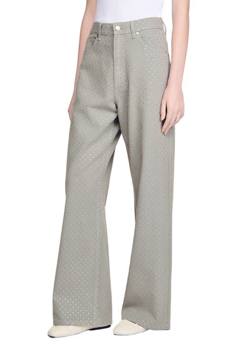 Rhinestone-embellished Jeans